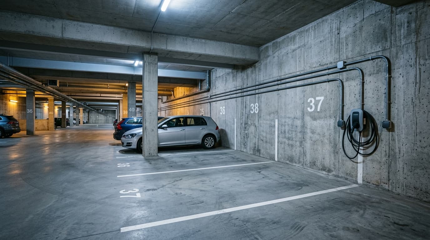 Borne de recharge en copropriété : sur quel compteur ?