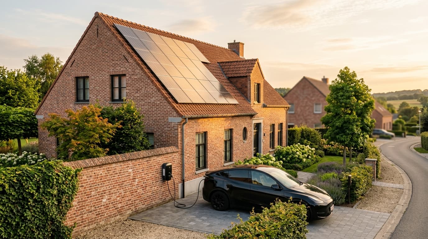 Borne de recharge solaire en Belgique : le toit suffit-il ?